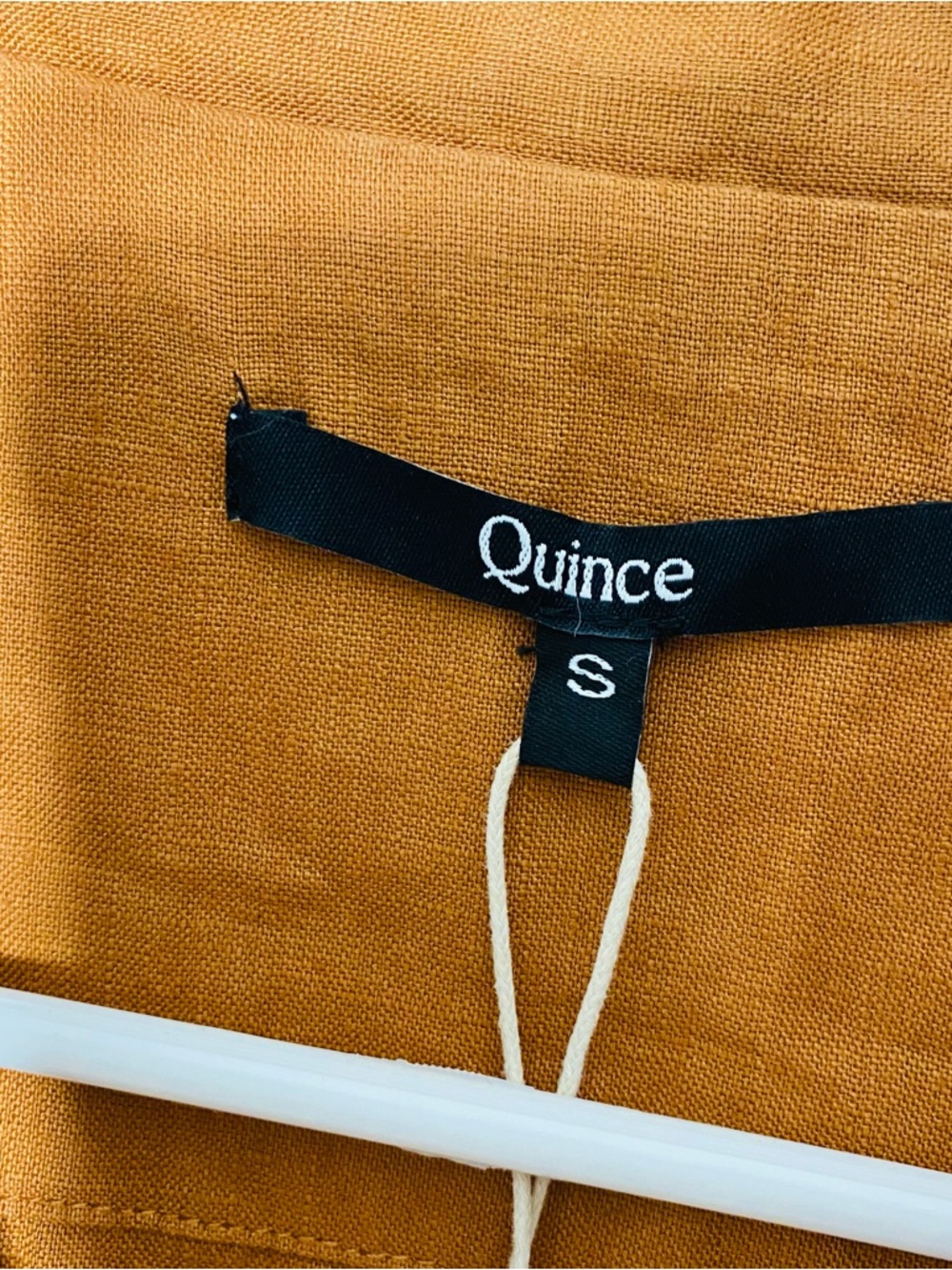 NWT QUINCE 100% Linen Belted Shirt Dress - Picture 5 of 8